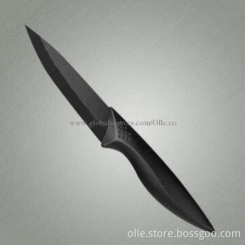 4-inch Colorful ABS and TPR Coating Handle Ceramic Blade Paring Knife